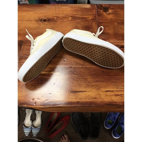 Woman’s Ortho Comfort Cream Colored Vans Size 6.5 - Picture 5 of 6